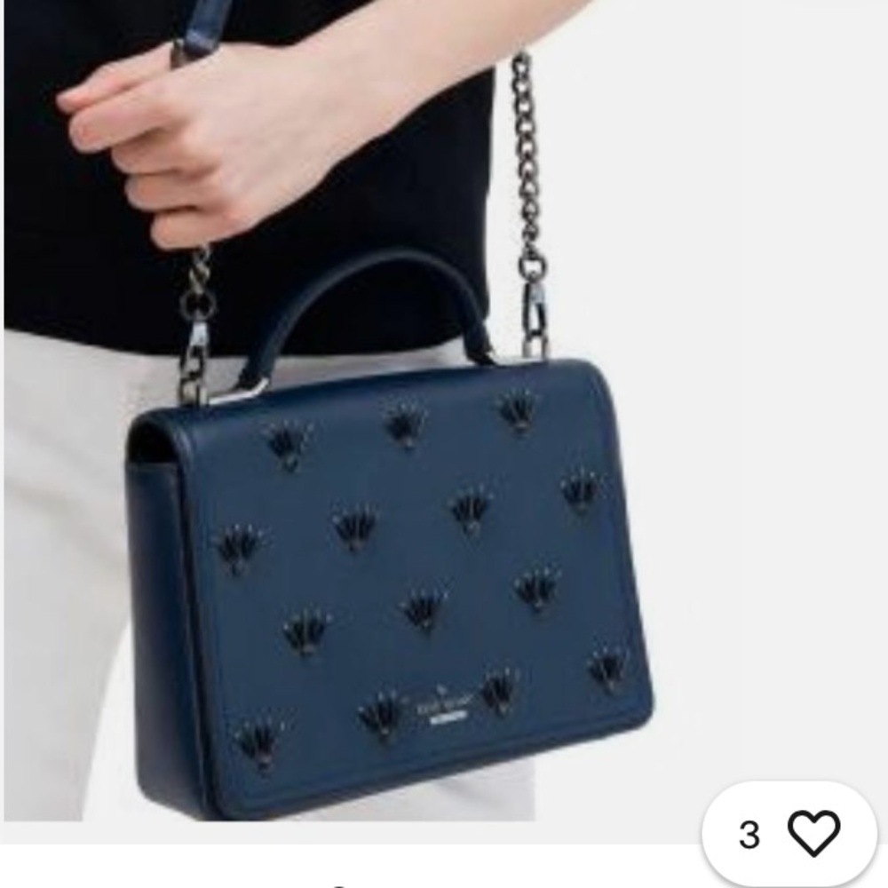Kate Spade Navy Maisie Embellished Crossbody Bag